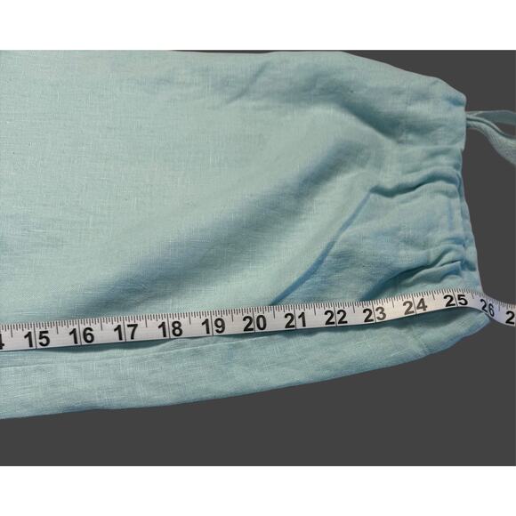 Debra DeRoo 4 Evelyn & Arthur Linen Wide Cargo Capris Pant Set/Bundle Of 2/ Med - Picture 5 of 7